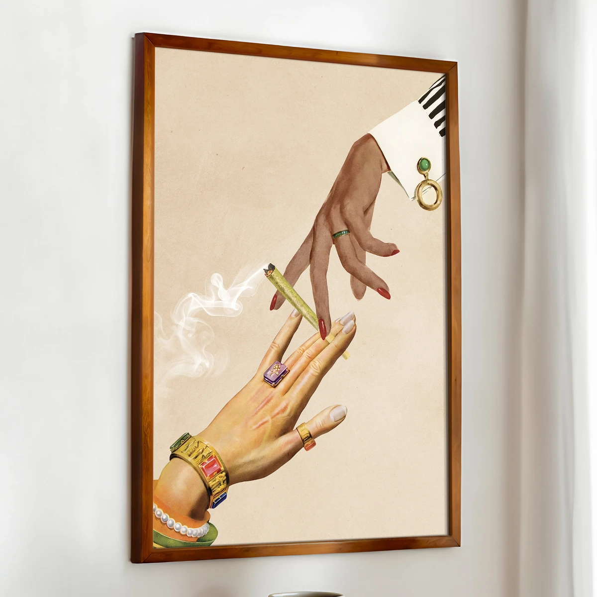 Deep Talks — Surreal Collage Art Print, Etsy listing image